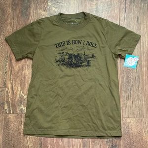 NWT this is how it roll tractor shirt Kids Medium